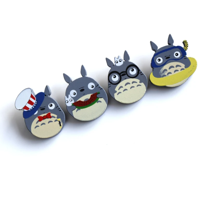 Nengdou M11 Kawaii Pin Hayao Miyazaki Icon деревянная брошь в японском стиле Харадзюку значки