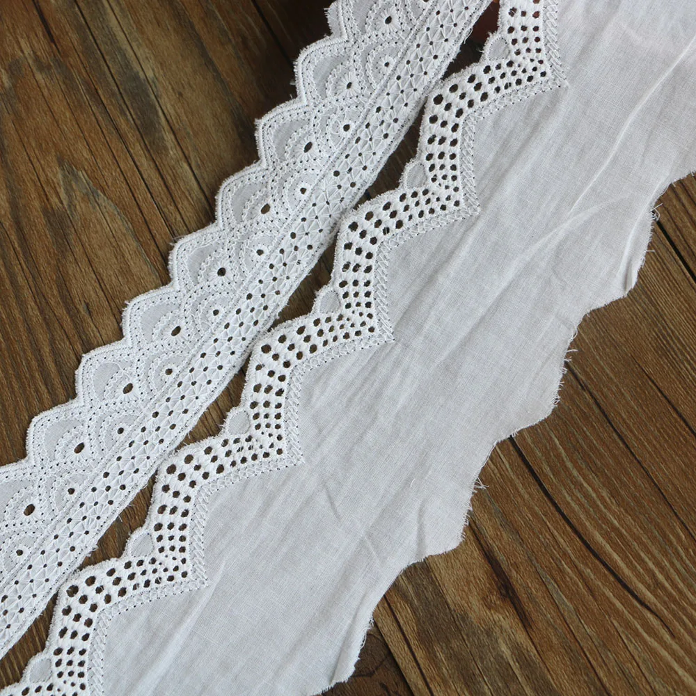 Cotton Lace Ribbon White 5Yards DIY Handmade Wedding Party Craft Gift Packing Patchwork Crocheted | Дом и сад