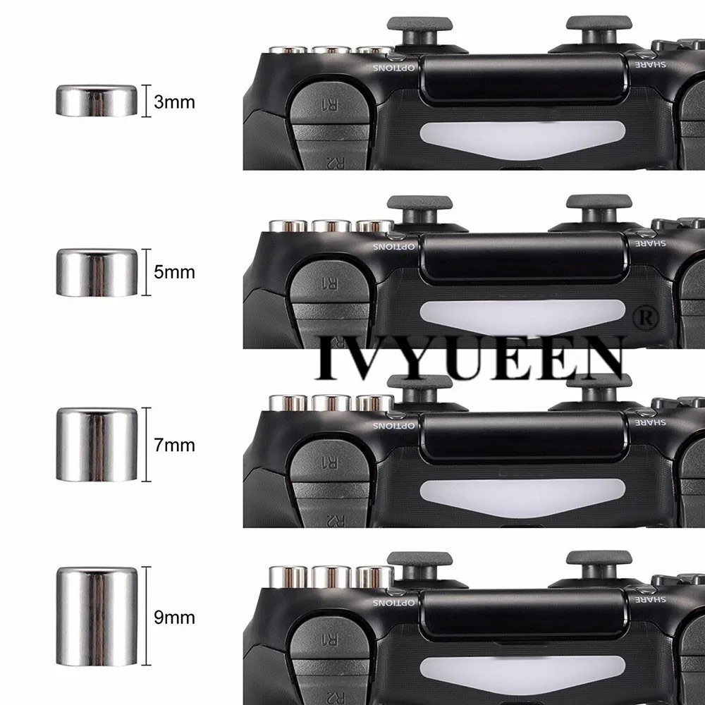 IVYUEEN Магнитная аналоговая палка Dpad действие кнопки мод комплект для sony Dualshock 4 PS4 Pro тонкий контроллер замена большого пальца ручки колпачки