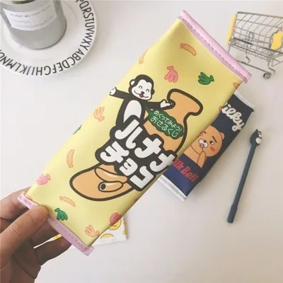 Candy Bananas SIXONE креативный индивидуальный пенал имитирует Закуски Упаковка Студенческая простая канцелярская коробка с большой емкостью - Цвет: Candy Bananas