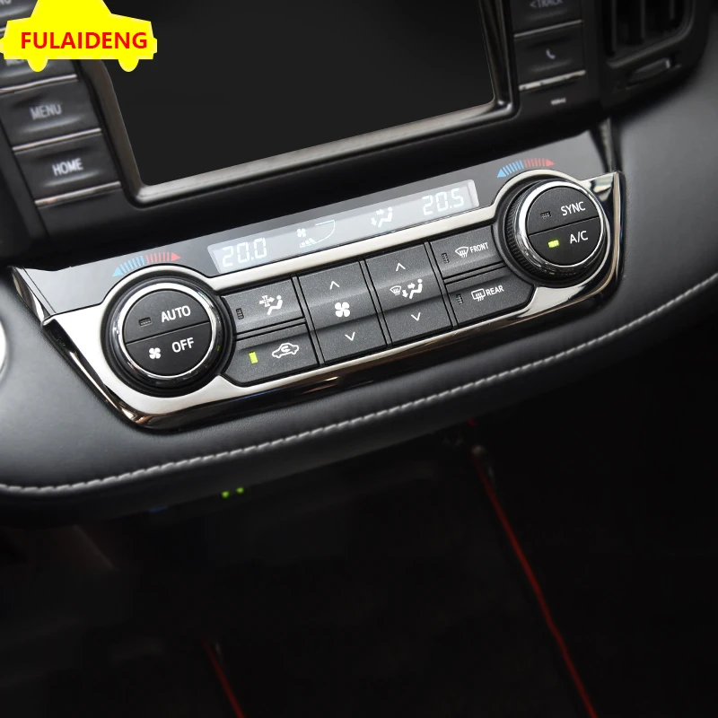 Для Toyota RAV4 2014-2018 из нержавеющей стали и АБС-пластика салон Торпедо кондиционер