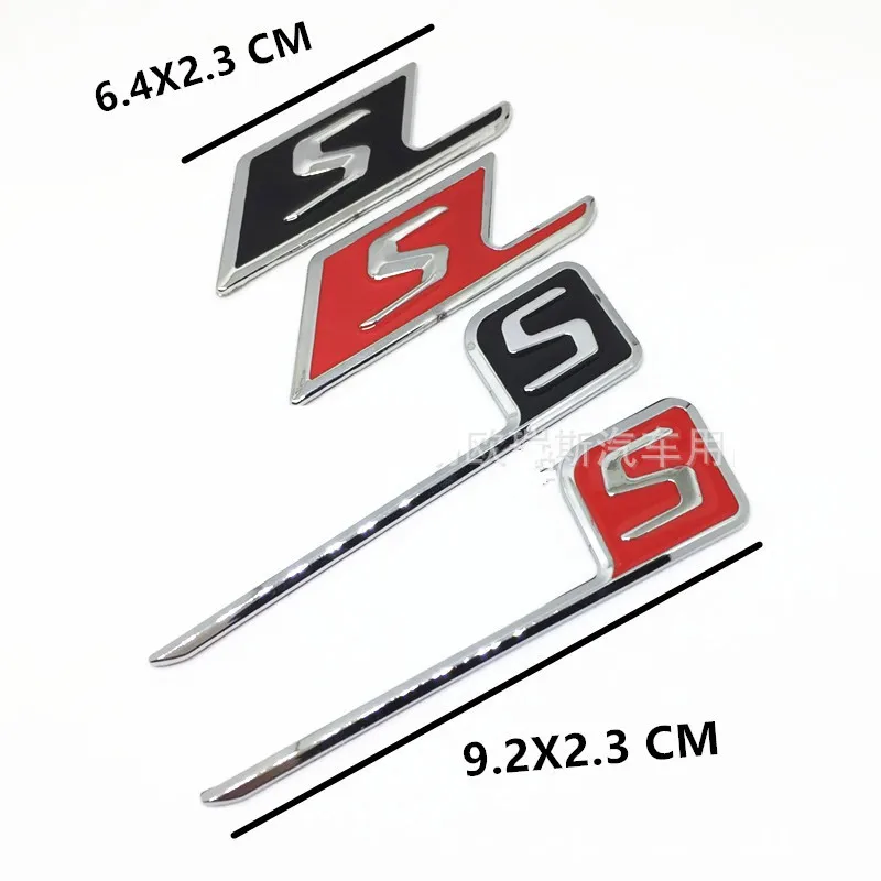 ABS S знак сзади автомобиля эмблема Стикеры для Mercedes Benz W117 Cla45 W205 C63 W212 E63 W207 W176 A45 X156