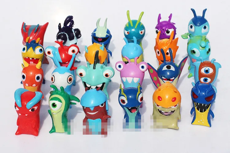 Симпатичные 24 шт./компл. аниме мультфильм 4 5 см Mini Slugterra ПВХ экшн Фигурки игрушки