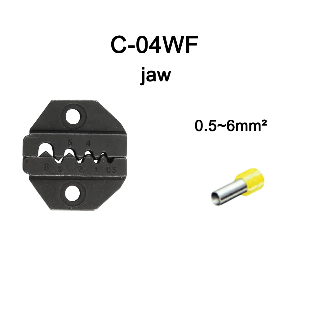 C04WF LUBAN C35WF C25WF C02 C02H C01 C05H C02H1 C-03D C03B C03C C04WF штампы наборы для C обжимной Пилер штампы плоскогубцы модули челюсти - Цвет: C04WF