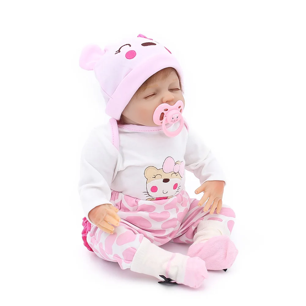 

46cm Reborn Baby Dolls silicone Babies Doll So Truly handmade Doll For Toddler bebe Toy Gifts adorable bebe dolls hot sale toys