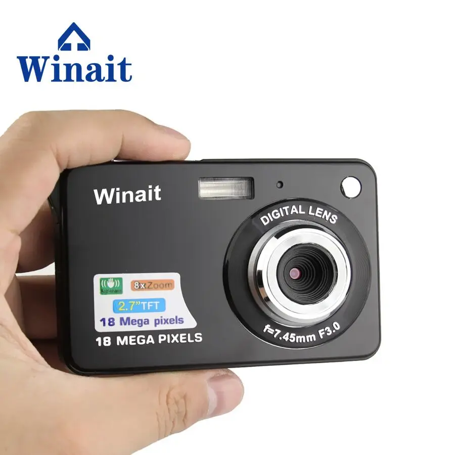 Новейшая и самая недорогая цифровая камера 18 МП с литий-ионным аккумулятором 8X