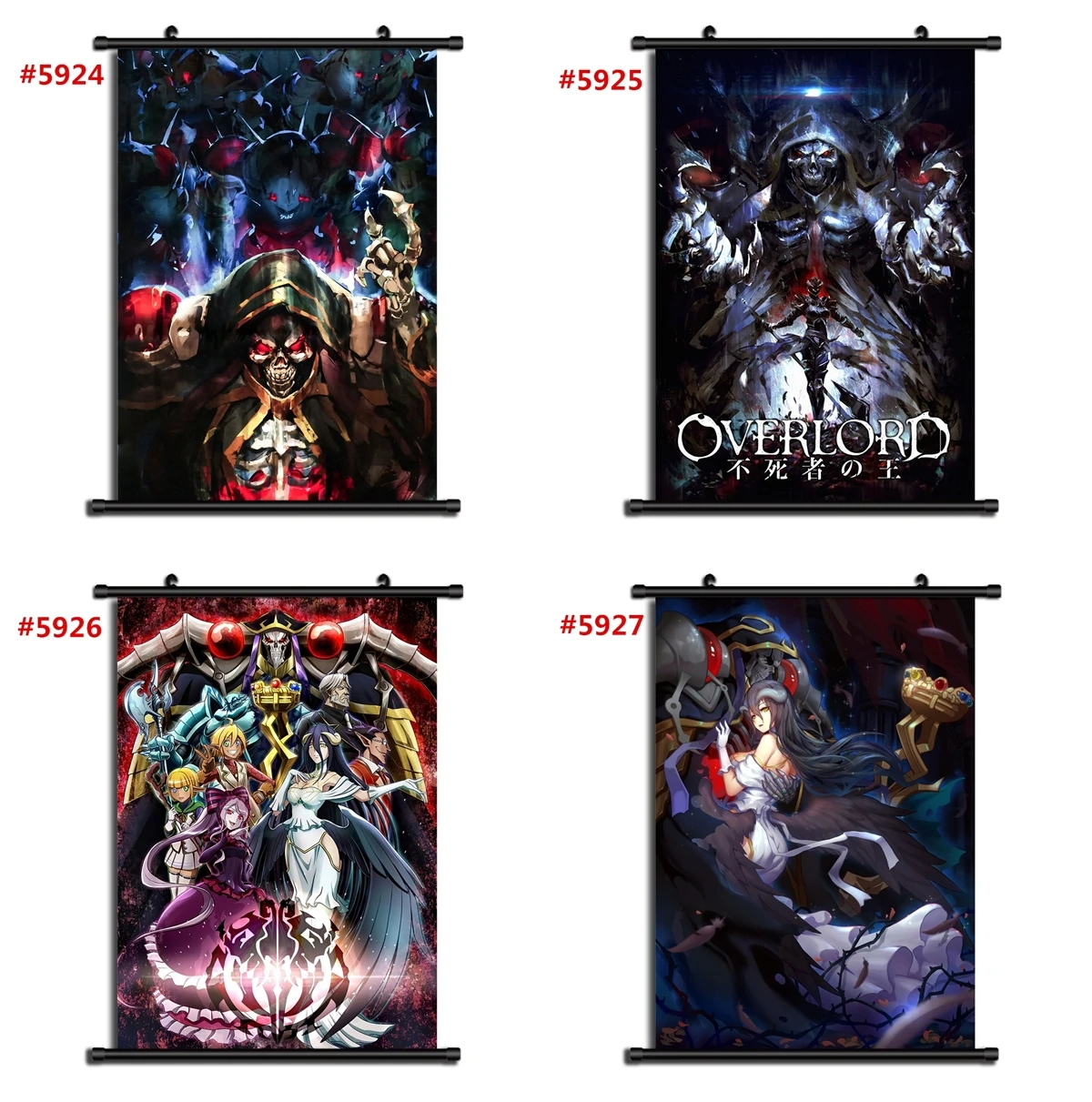 Overlord Аниме Манга настенный плакат свиток|Рисование и каллиграфия| |