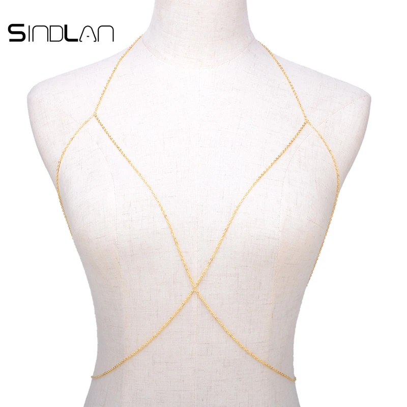 Женский бюстгальтер-бикини Sindlan модный простой соблазнительный для пляжа