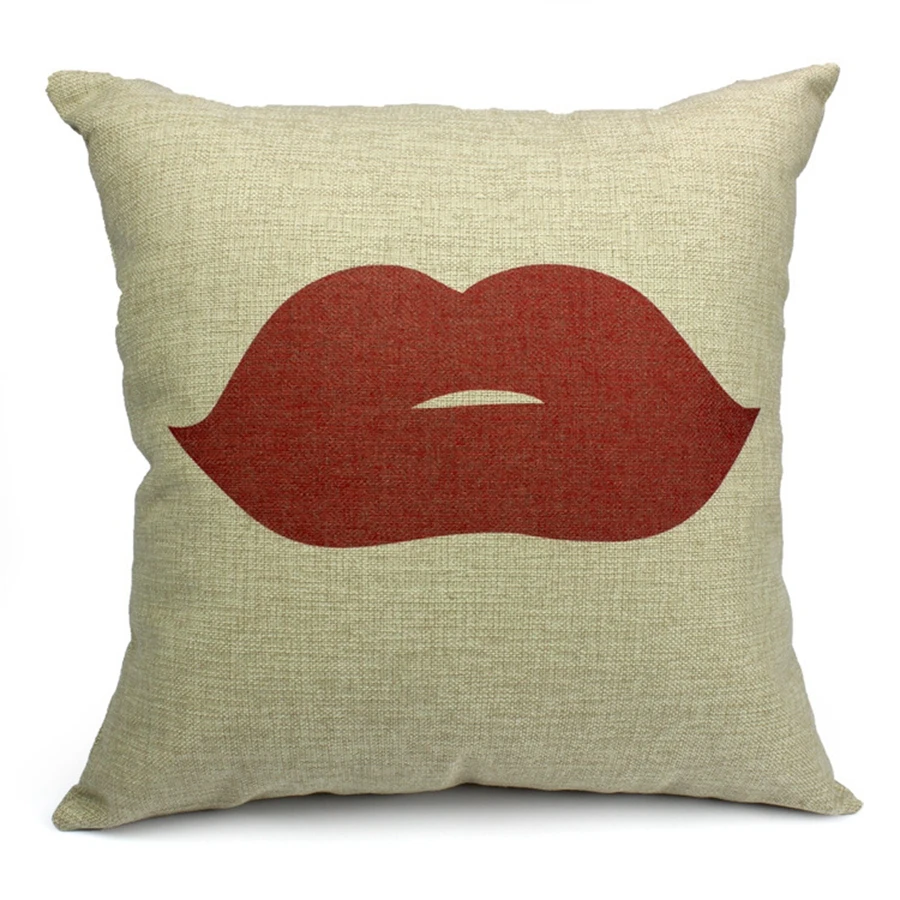 Горячая Распродажа наволочки Mr/Mrs правой свитер с рисунком в виде губ Лидер