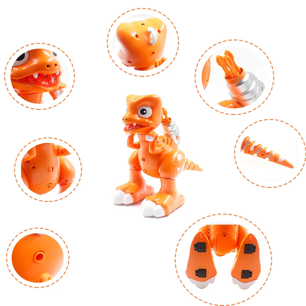 2CH дистанционного Управление робот динозавр с стреляющая пуля дымовой эффект