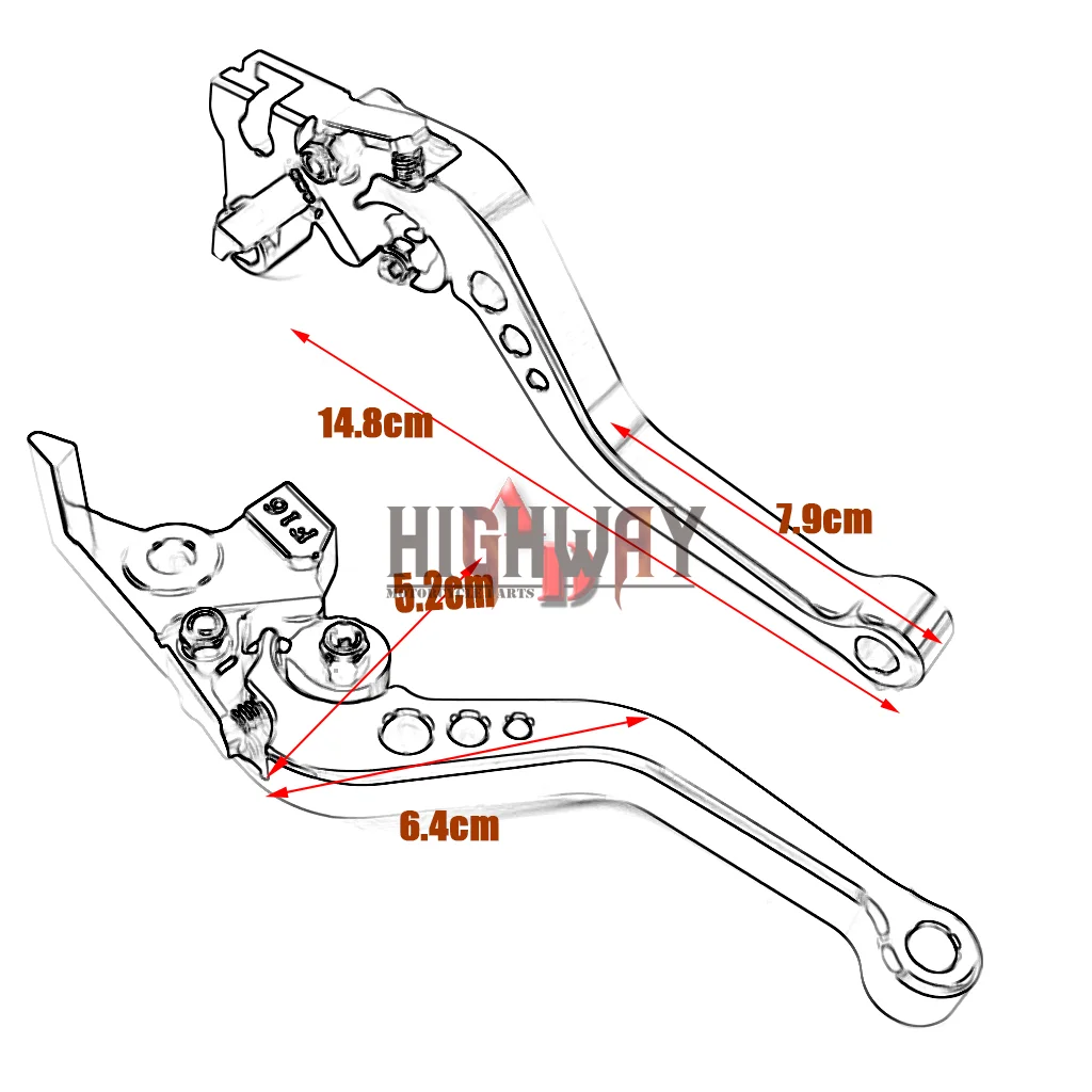 Мотоцикл Регулируемый CNC сцепления тормоза Leve Kawasaki ZX6R/636 2007-2016 08 09 мотоцикл