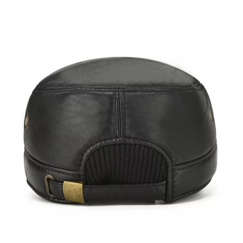 2021 Фирменная Новинка стиль для мужчин из натуральной овечьей кожи бейсболка