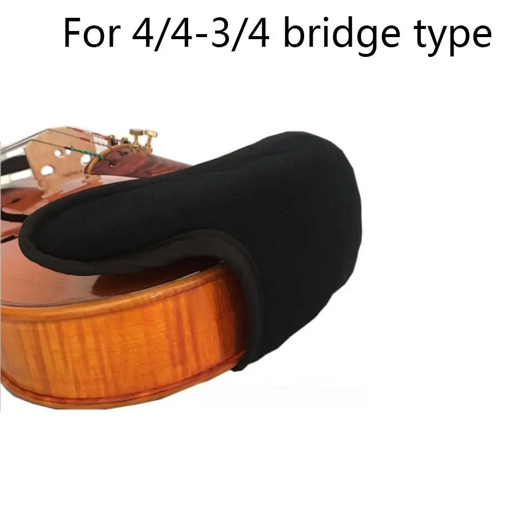 4-4 3-4 bridge type Скрипки подбородка плечевого упора Мягкий хлопок губки крышка протектор для 1/4 1/8 1/2 3/4 4/4 мост Тип скрипка аксессуары для скрипки - Цвет: 4-4 3-4 bridge type