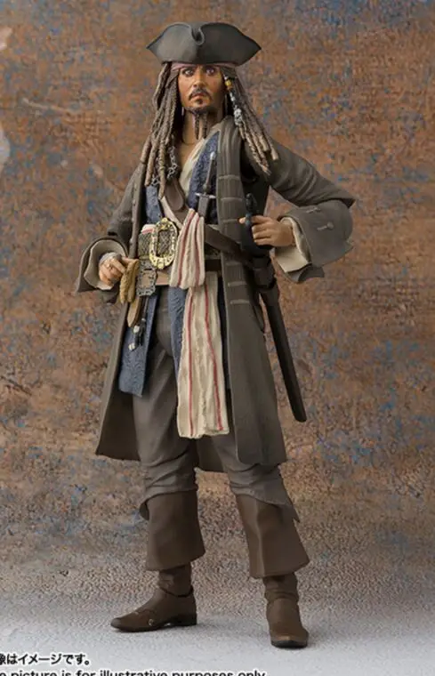 Figura di azione Pirati dei caraibi capitano Jack Sparrow SHF giocattolo | Игрушки и хобби