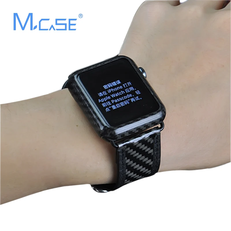 Новое поступление чехол M для Apple Watch из углеродного волокна 42 мм 38 роскошный