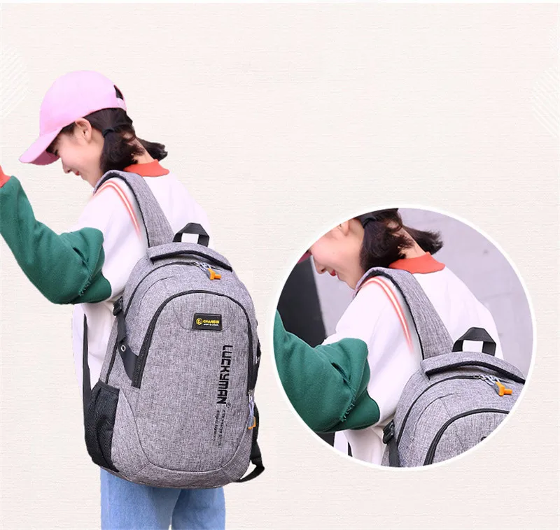 Водонепроницаемый нейлоновый рюкзак унисекс деловой для мужчин и женщин сумка