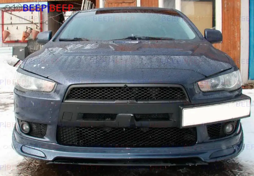 Передний бампер для Mitsubishi Lancer X 2007-2010 АБС-пластик EVO1 передний из АБС-пластика