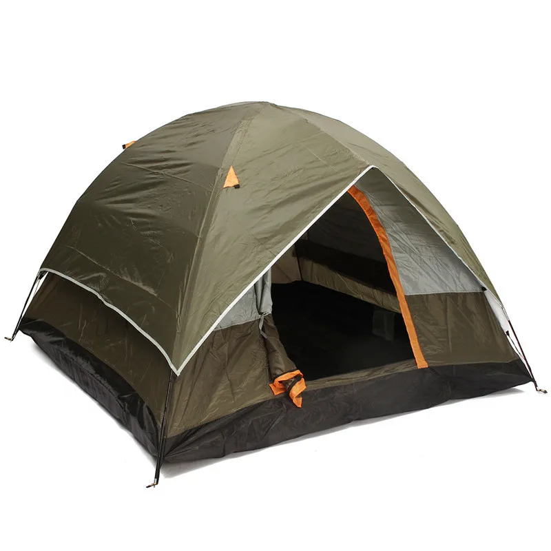 Армейская зеленая кемпинговая 4 персональная походная палатка Солнцезащитная
