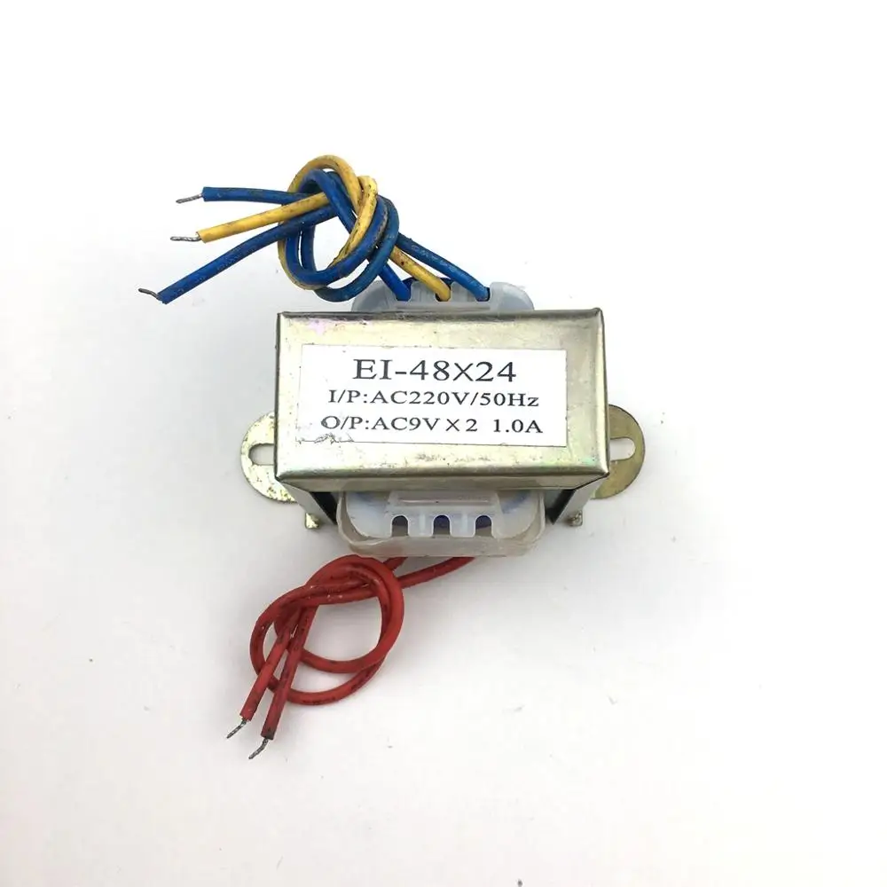 Аудио трансформатор 220 В с одним поворотом двойной выход 9V1A переменный ток