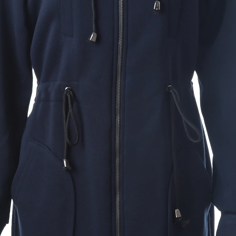 

Yilia Casual Hooded Long Jacket Fashion Solid Hooded Coat S-3XL Plus Size Hooded Jacket Spring Autumn Coats Chaqueta Mujer
