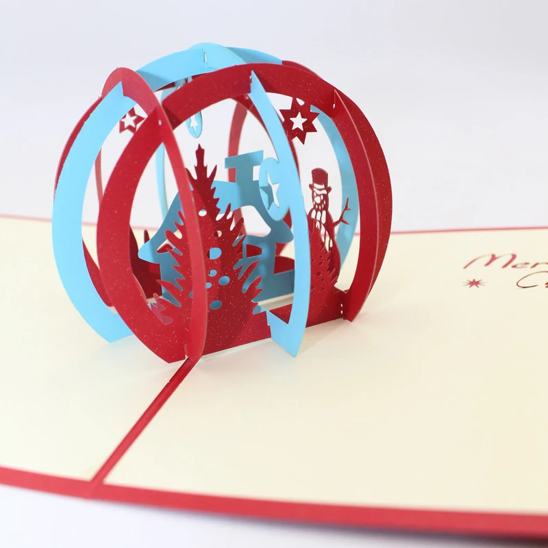 3D Ручная работа новый дизайн кольцо круг рождественский дом бумага