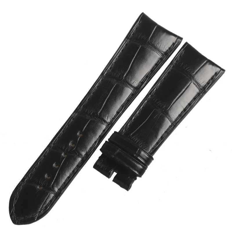 WENTULA watchanbands для Girard-Perregaux BORSA ITALIANA 49805 кожа аллигатора/крокодиловая кожа 22 мм Мужские часы - Цвет ремешка: Черный