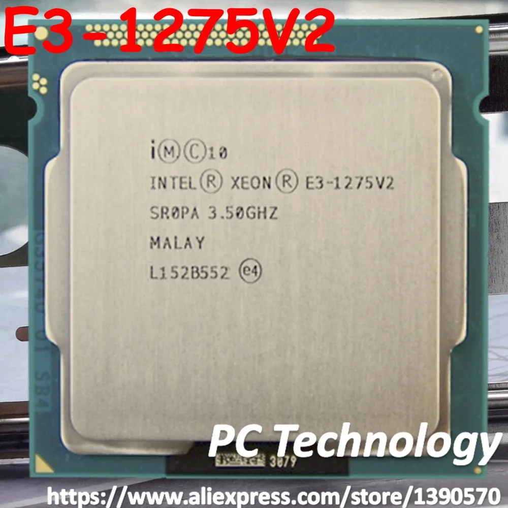 Процессор Intel cpu Xeon E3-1275V2 3,50 ГГц 8 м четырехъядерный E3 1275V2 E3-1275 V2 разъем 1155 E3 1275 V2