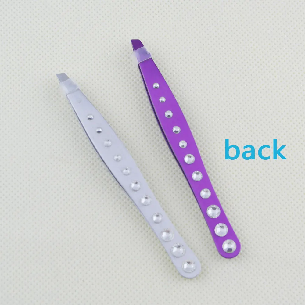 2 шт./лот пинцет для бровей из нержавеющей стали клипса удаления косых волос на