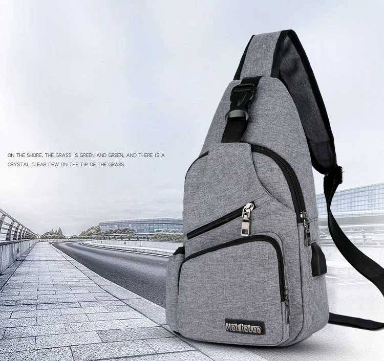 BAIJIAWEI Новая мужская Usb сумка с зарядкой многофункциональная сумка через плечо мужская сумка через плечо с боковой сумкой диагональная упаковка