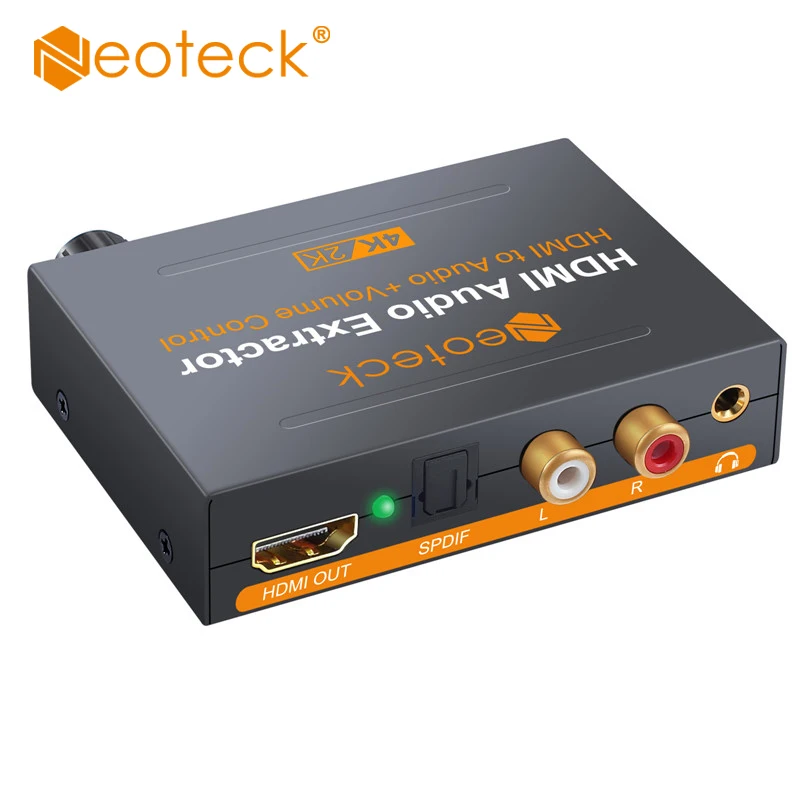 Neoteck HDMI аудио экстрактор конвертер 5.1CH разделитель SPDIF 1080 P/4 K стерео аналоговый HDMI к HDMI оптический Toslink RCA L/R адаптер