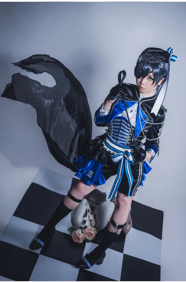 Косплей японского Аниме Kuroshitsuji Ciel Phantomhive Aniplex Botanical garden (9 шт.) Cos Clothes |