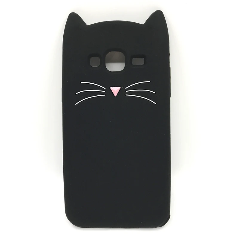 

Cute 3D Cartoon Beard Cat Soft Phone Case For Samsung Galaxy Core Prime G360 G361 J3 J5 Pro A5 2017 2016 J510 J530 Silicon Cover