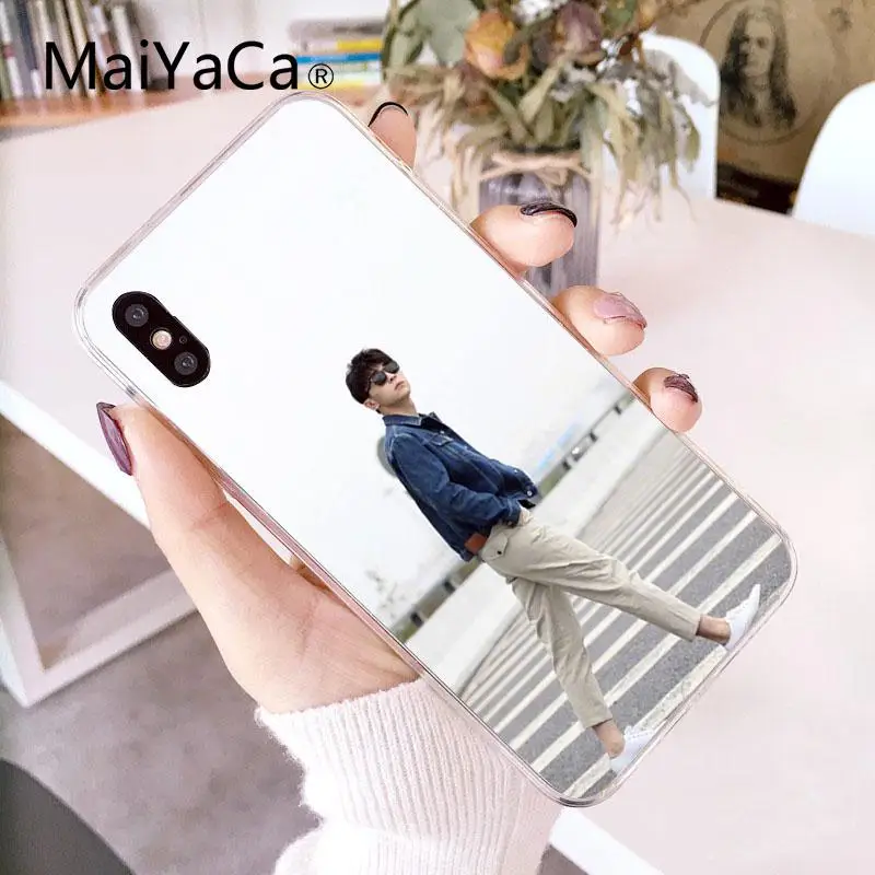 MaiYaCa Idol Allen Deng Lun прозрачный мягкий чехол на мобильный телефон для Apple iphone 7 7plus X 8 8plus