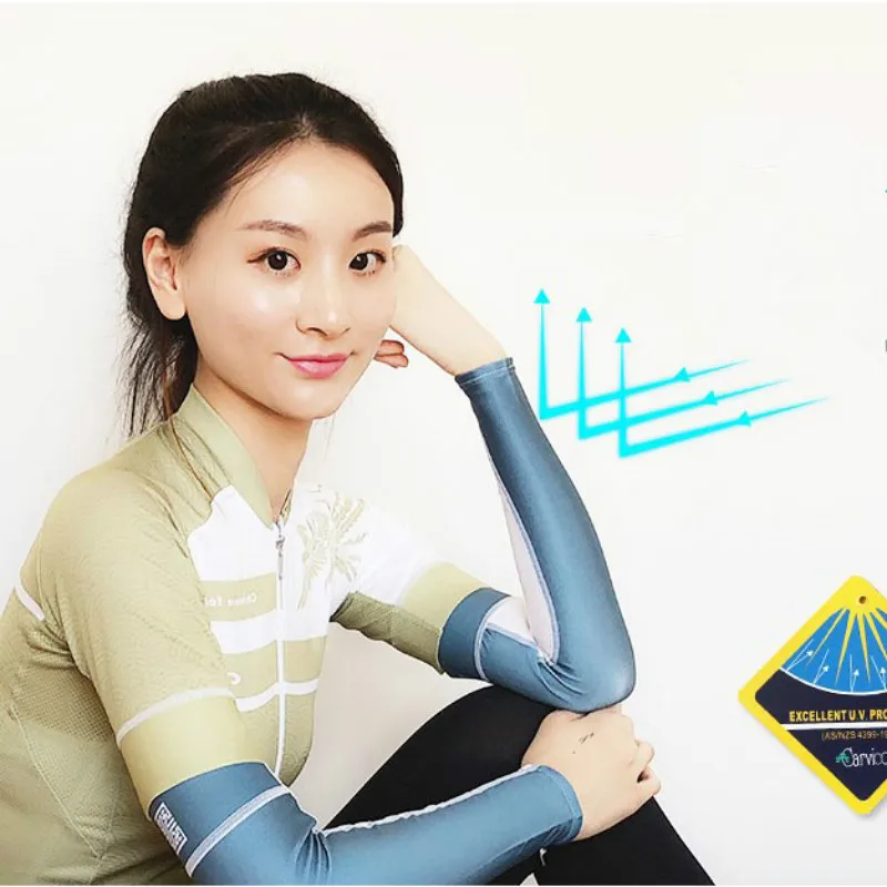 MTP раздел обновления летние длинные манжеты IceCool рукава Велоспорт УФ защита Руку