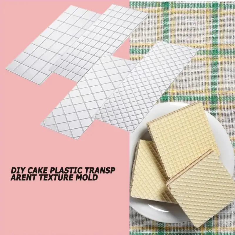 4 шт./компл. пластиковые DIY крем Фондант для форм кекса Gumpaste трафаретные формы решетки трафарет для торта приборы для украшения выпечки Кондитерские инструменты