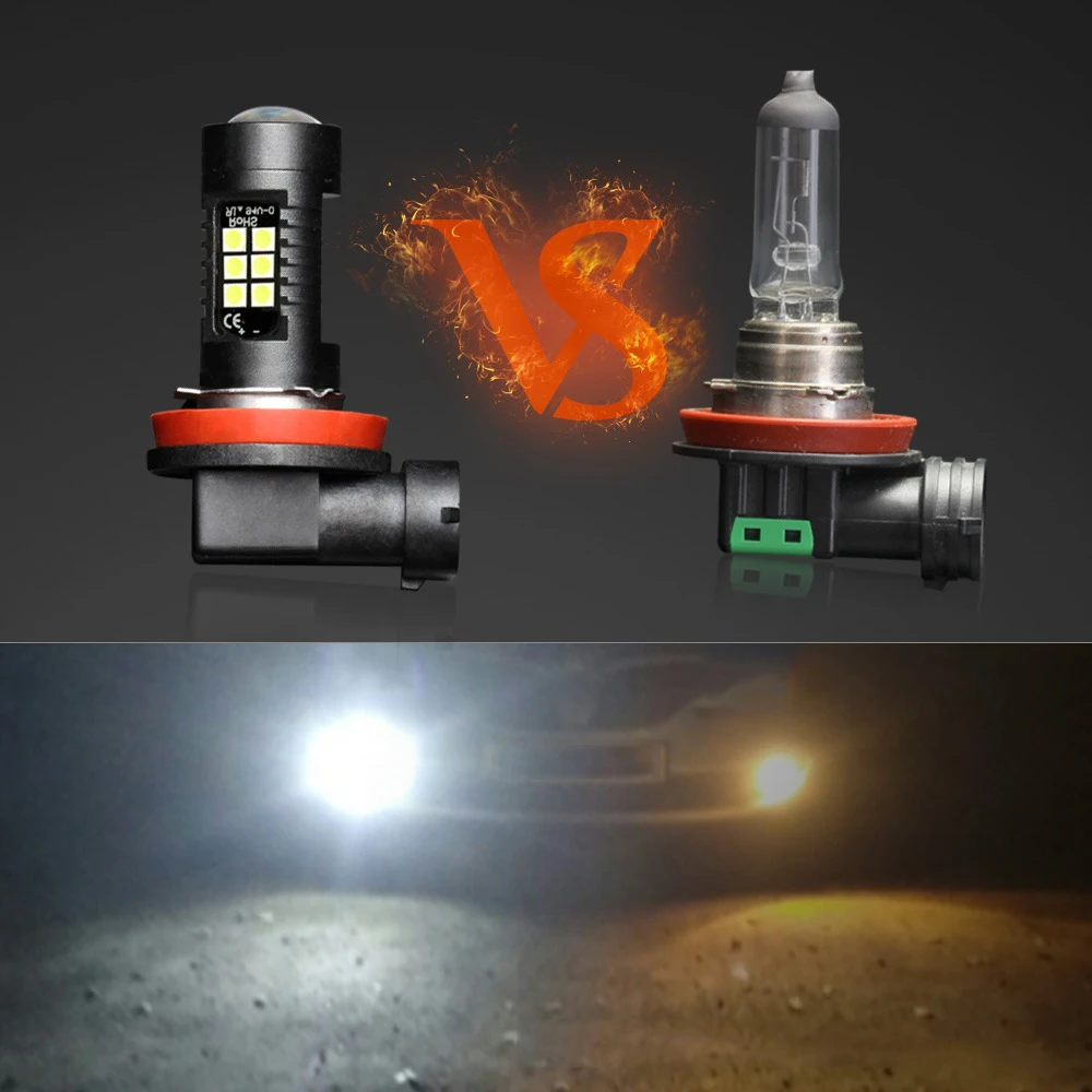 

Auto Turn Signal Lights 2Pcs Led Bulb 9005 3030 21SMD 1200LM 6000K 12V 24V White Car Fog Light Driving DRL Daytime Running Lamp
