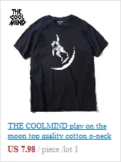THE COOLMIND, хлопок, короткий рукав, с принтом фукуса, забавная Мужская футболка, повседневная, Круглый ворот, свободная, летняя футболка для мужчин, топы, футболки