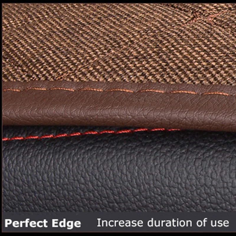 

Car Seat Cover,Leather Cushion Seasons Universal Breathable For Most Four-Door Sedan&SUV Ultra-Luxury Car Seat Protection
