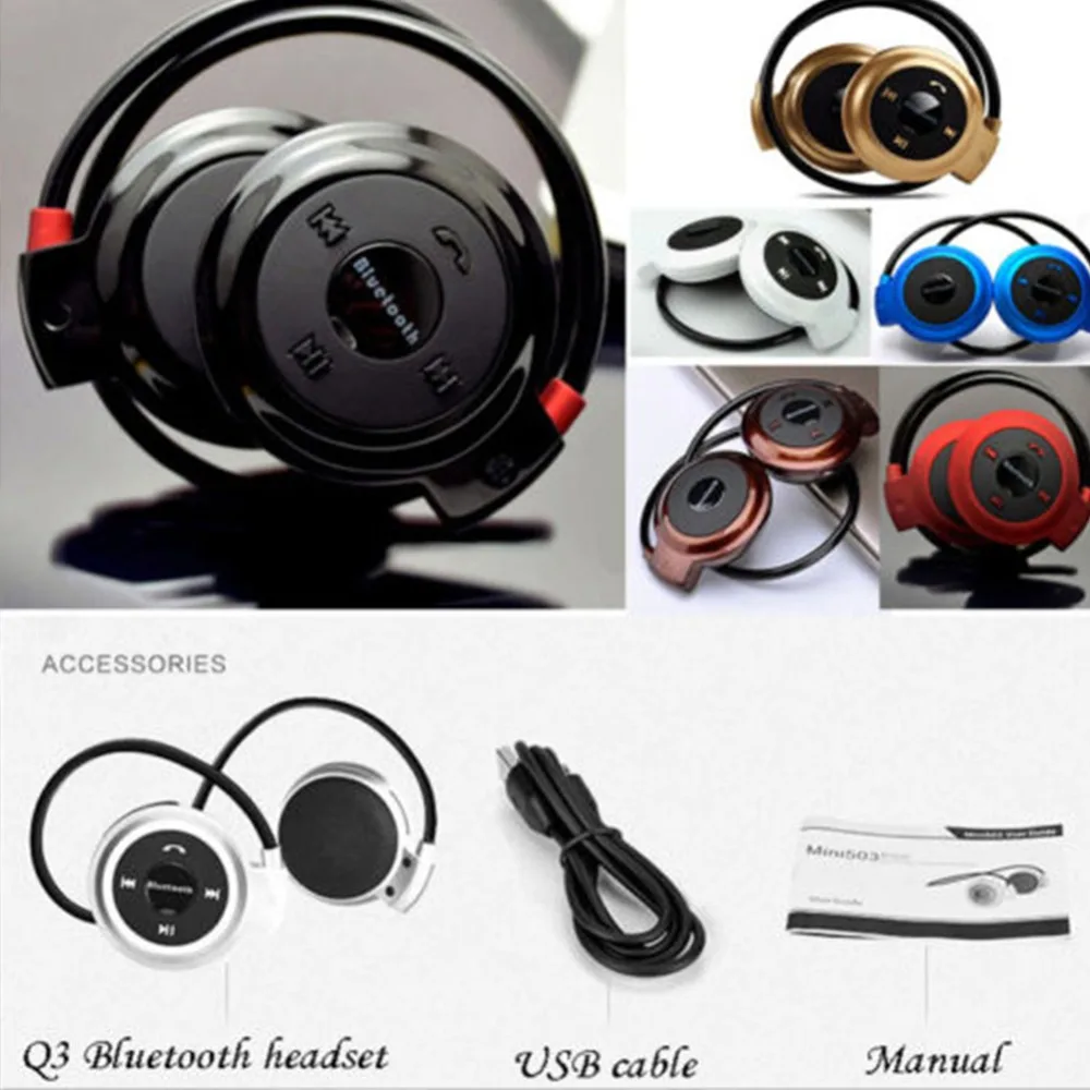 3D Mini 503 Mini503 наушники с крючком, беспроводные Bluetooth 4,2 наушники, музыка, FM гарнитура, Спортивные Беспроводные наушники, стерео, Micro SD карта