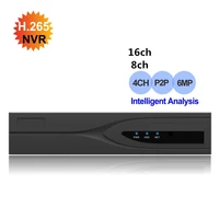 h 265 cctv 6mp nvr intelligent security video surveillance recorder motion detection face detection perimeter detection onvif