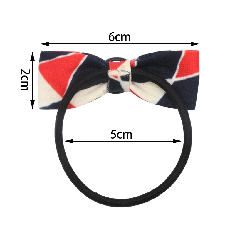 2 pcs/Lot Boutique Elastic Hair Bands Cute Girls Ponytail Holder Print Bow Baby Tie Kids | Детская одежда и обувь