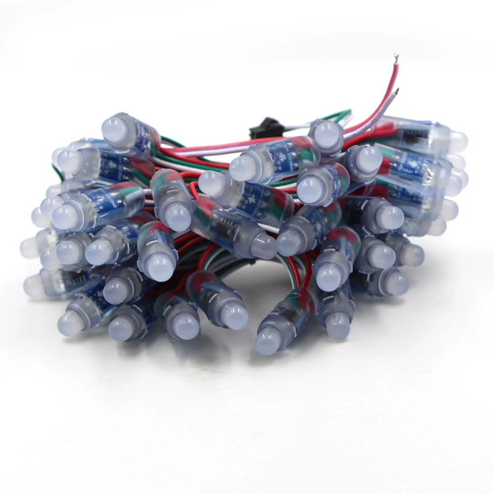 WS2811 2811 IC RGB Полноцветный 12 мм пикселей цифровой адресный 5 в В светодиодный