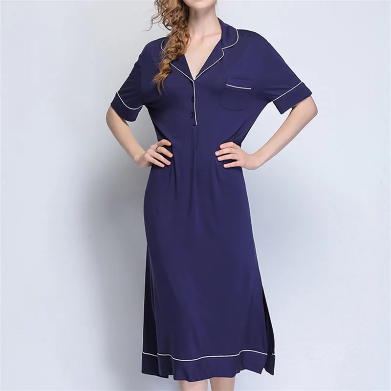 New Arrivals Plus Size 2018 Summer Women Sweet Modal Sleepwear Nightgown Shorts Night Dress | Женская одежда