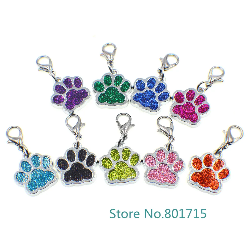 10 шт. Брелоки для ключей с эмалью|paw print|dog cat paw printsenamel |