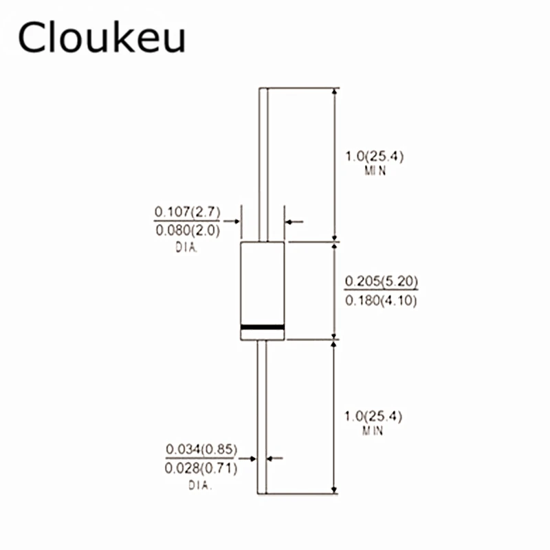 

50pcs 1N4743A 13V 1W DO-41