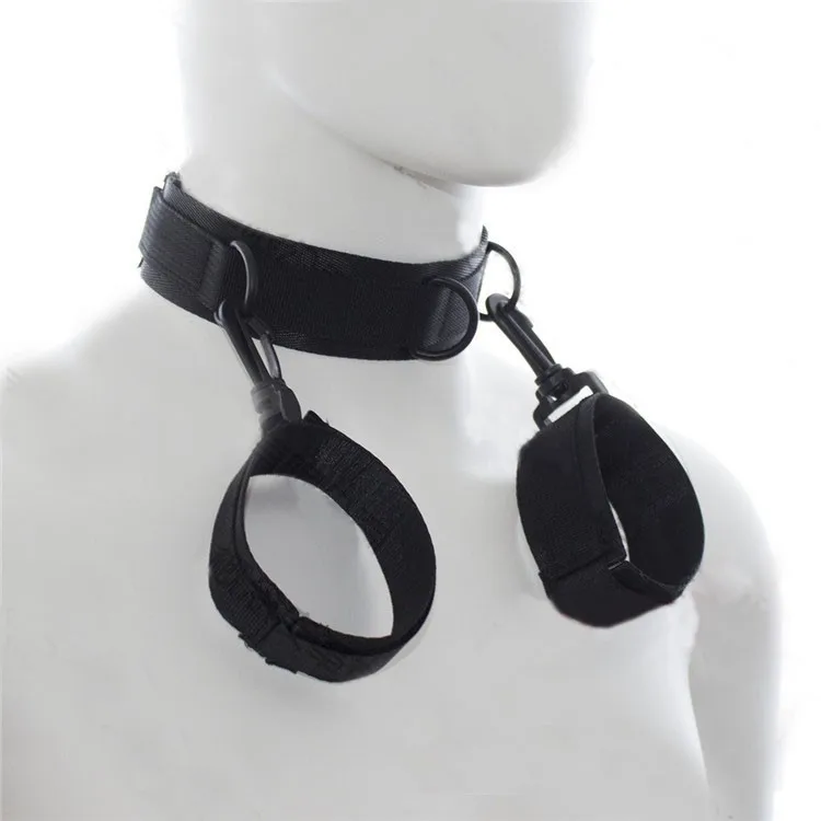 Эротические игрушки искусственная кожа BDSM ожерелье-бондаж для женщин