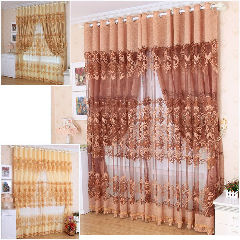 Modern curtain cutout quality jacquard window screen luxury carved bedroom finished product home application decoration | Дом и сад