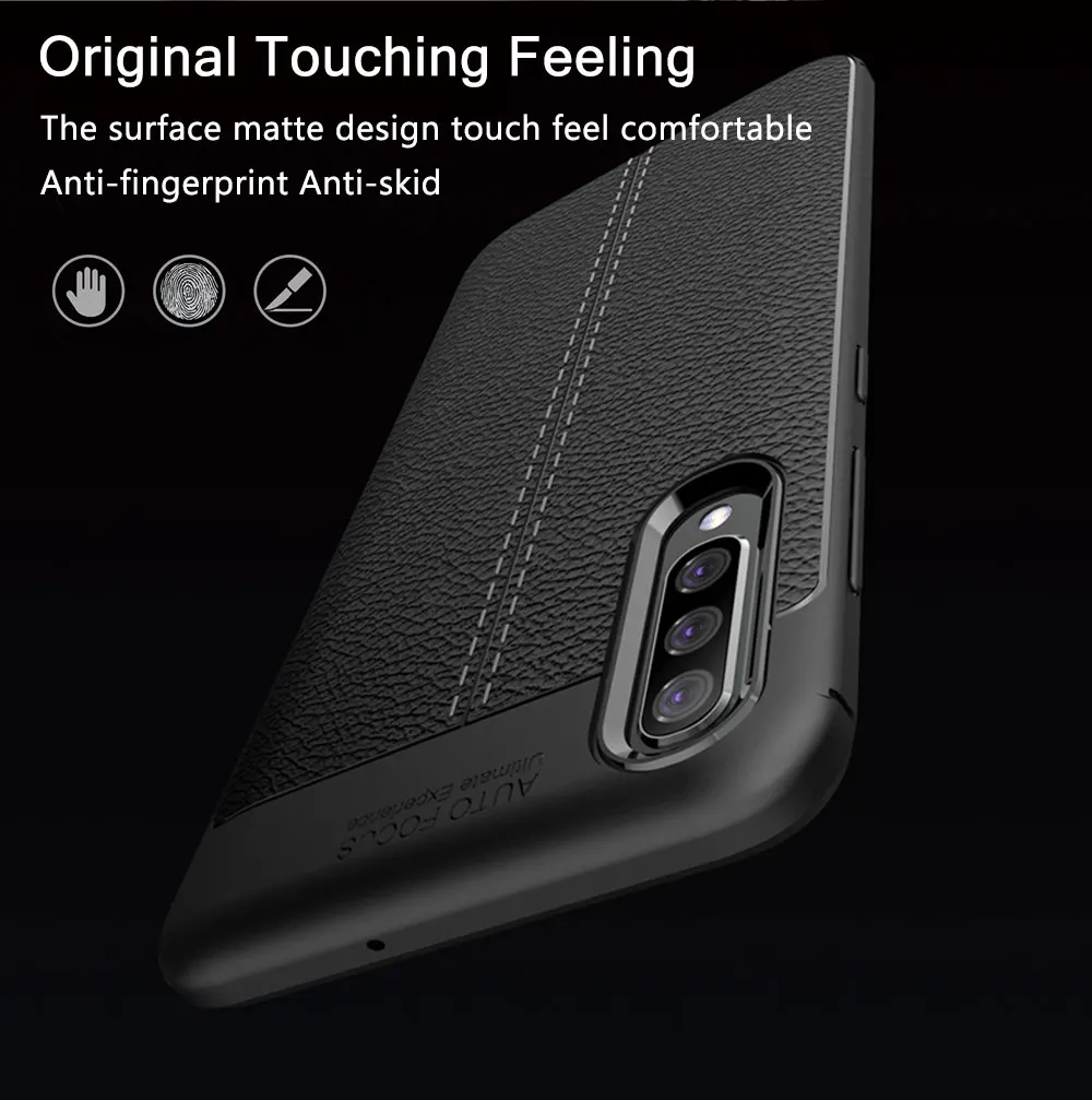 Ударопрочный Тонкий чехол для Samsung Galaxy A10 A20 A30 A40 A50 A70 Fashion A505 2019 A405 тяжелый мягкий