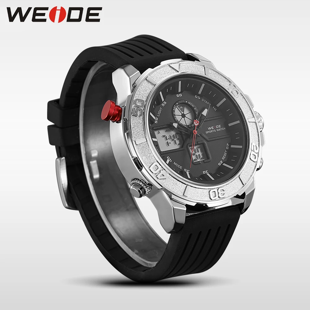 WEIDE лучший бренд класса люкс Модный повседневный силиконовый ремешок Спортивные