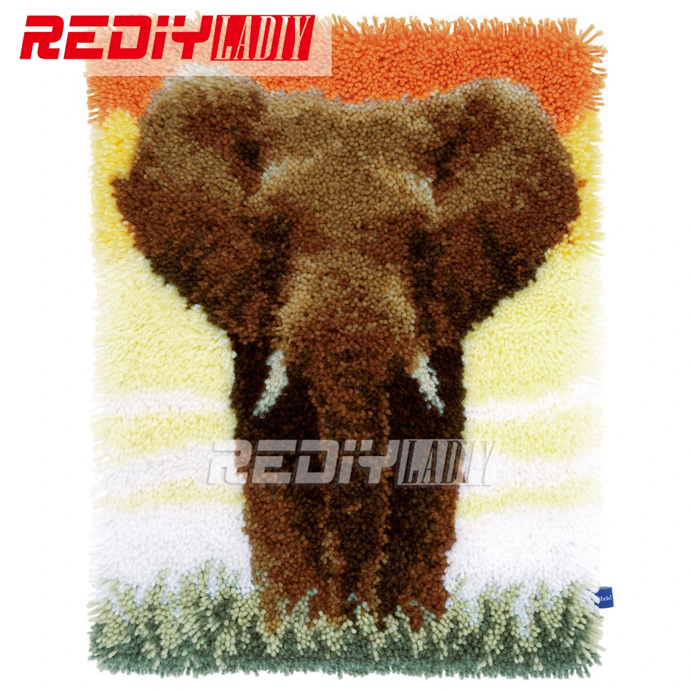 Наборы ковриков с застежкой крючком необработанный вязаный гобелен наборы подушек 3D нитью для вышивки